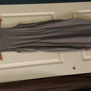 Primark Grey Jersey Sleeveless Midi Dress Girls Size 9-10 years old